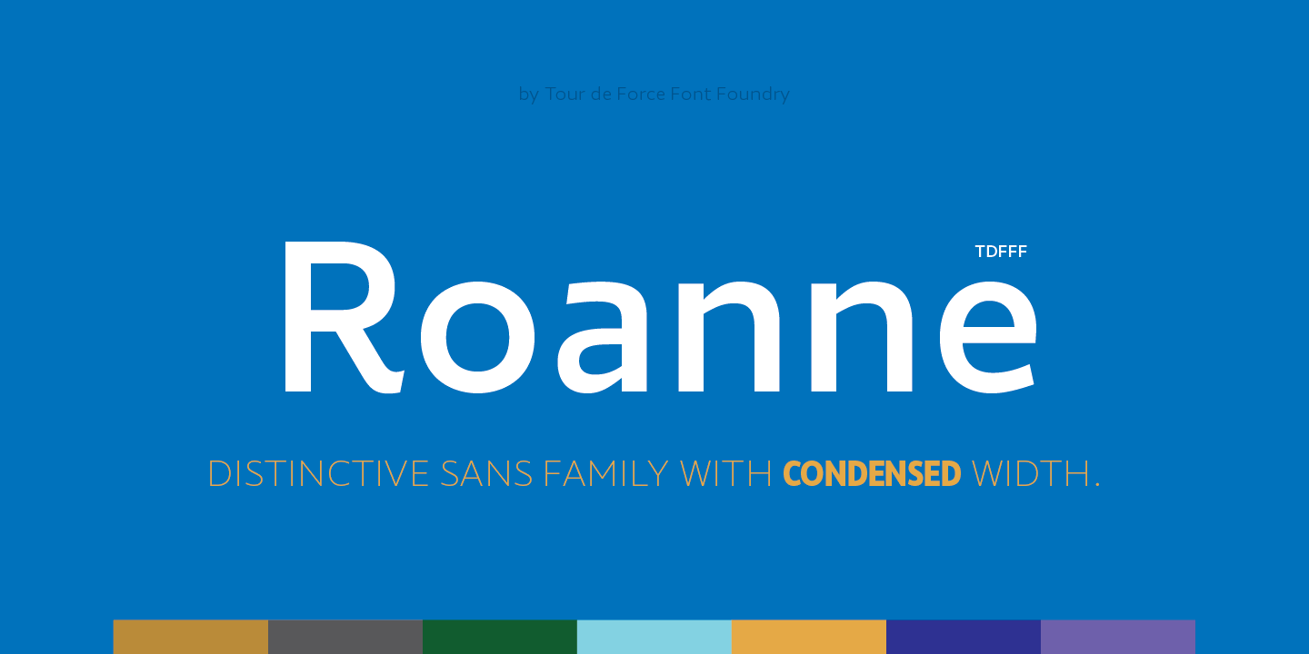 Czcionka Roanne Condensed